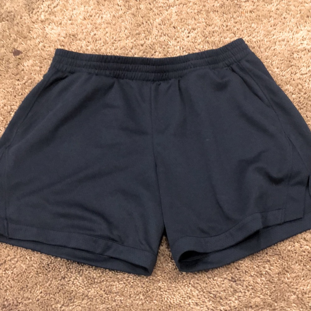 Athletic works shorts dark blue .